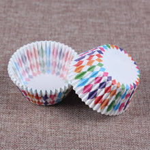 Load image into Gallery viewer, 100 STKS Muffins Papier Cupcake Wrappers Bakselkoppen Gevallen Muffin Dozen Cake Cup Decorating Gereedschap Keuken Cake Gereedschappen