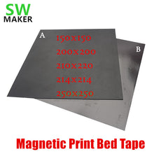 Load image into Gallery viewer, 2018 Nieuwe Magnetische Print Bed Tape vierkante 150/200/214/220/250mm Print Sticker Bouwen plaat Tape FlexPlate PLA DIY 3D Printer onderdelen