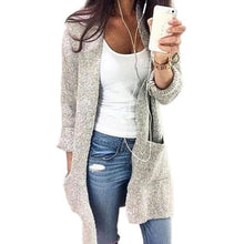 Load image into Gallery viewer, 2018 Nieuwe Mode Vest Trui Vrouwen Lange Mouw Losse Breien Kleding Vrouwen Windjack Plus Size 5Xl Uitloper Pull Femme