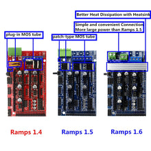 Load image into Gallery viewer, 3D Printer Onderdelen Ramps 1.6 Board Upgrade Base op Ramps 1.4 1.5 Control Board voor Reprap Mendel