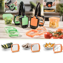 Load image into Gallery viewer, 4 bladen Nicer Quick Rvs Groente Dicer Chopper Multi-functionele Ui Vegetable Cutter Slicer