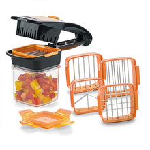 Load image into Gallery viewer, 5-in-1 Dicer Fruit Groente Cutter Set Nicer Quick Rvs Blade Chopper Snijmachine Shredder Multi Zesters keuken Gereedschap