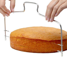 Load image into Gallery viewer, Bakken Tools Voor Gebak Rvs Verstelbare 2-Draad Dual-Lagen Cake Cutter Slicer Cake Decorating Tool Keuken accessoires