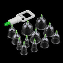Load image into Gallery viewer, Effectieve Gezonde 12 Cups Medische Vacuüm Cupping Zuig Therapie Apparaat Body Massager Set