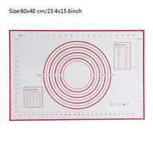 Load image into Gallery viewer, Ex-grote Siliconen Bakken Mat voor Oven Schaal Rolling Deeg Mat Bakken Rolling Fondant Gebak Mat non-stick bakvormen Koken Gereedschap