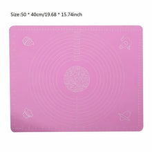 Load image into Gallery viewer, Ex-grote Siliconen Bakken Mat voor Oven Schaal Rolling Deeg Mat Bakken Rolling Fondant Gebak Mat non-stick bakvormen Koken Gereedschap