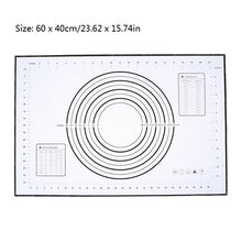 Load image into Gallery viewer, Ex-grote Siliconen Bakken Mat voor Oven Schaal Rolling Deeg Mat Bakken Rolling Fondant Gebak Mat non-stick bakvormen Koken Gereedschap