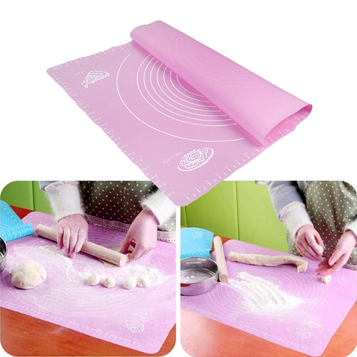 Ex-grote Siliconen Bakken Mat voor Oven Schaal Rolling Deeg Mat Bakken Rolling Fondant Gebak Mat non-stick bakvormen Koken Gereedschap