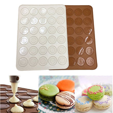 Load image into Gallery viewer, Hot Koop Siliconen Makaron Gebak Oven Bakvorm Sheet Mat 30-Holte DIY Schimmel Bakken Mat Nuttig gereedschap DC112