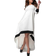Load image into Gallery viewer, Nieuwe Herfst Jurk 2018 ZANZEA Vrouwen Sexy 3/4 Mouw O hals Maxi Lange Jurk Asymmetrische Zoom Casual Losse Vestidos Hot koop