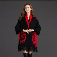 Load image into Gallery viewer, Plus size Gratis verzending 2018 herfst en winter mode nieuwe vrouwen geruite streep dubbelzijdige wol omzoomde sjaal lange vest