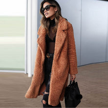 Load image into Gallery viewer, SHIBEVER Fleece Lange Vest Trui Vrouwen Warme Herfst Winter Jas Veste Femme Vest Vrouwelijke Bovenkleding Casual Jassen BDR73