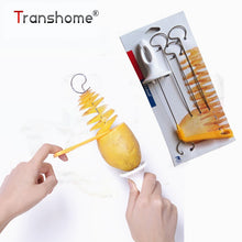 Load image into Gallery viewer, Transhome Aardappel Spiraal Snijder Snijmachine Spiraal Aardappel Chips PRESTO 4 spuugt Aardappel Toren Maken Twist Shredder Koken Gereedschap