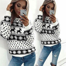 Load image into Gallery viewer, Women Lady Jumper Sweater Pullover Tops Coat Christmas Winter Womens Ladies Warm Brief Sweaters Clothing