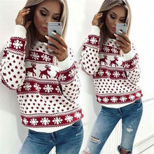 Load image into Gallery viewer, Women Lady Jumper Sweater Pullover Tops Coat Christmas Winter Womens Ladies Warm Brief Sweaters Clothing