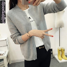 Load image into Gallery viewer, OHCLOTHING New spring summe 2018 female knit cardigan sweater coat short female a little shawl knitted jacket female 11 color