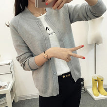 Load image into Gallery viewer, OHCLOTHING New spring summe 2018 female knit cardigan sweater coat short female a little shawl knitted jacket female 11 color