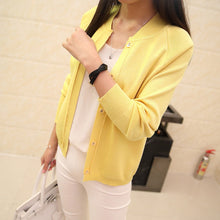 Load image into Gallery viewer, OHCLOTHING New spring summe 2018 female knit cardigan sweater coat short female a little shawl knitted jacket female 11 color