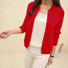 Load image into Gallery viewer, OHCLOTHING New spring summe 2018 female knit cardigan sweater coat short female a little shawl knitted jacket female 11 color