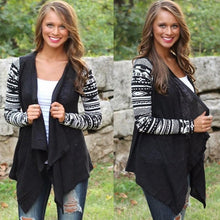 Load image into Gallery viewer, Cardigans Women Aztec Printed Long Sleeve Loose Sweater Tops Autumn Knitted Jacket Coat Female Sweaters Outwear Plus Size 5XL