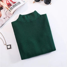 Load image into Gallery viewer, Marwin 2018 New-coming Autumn Turtleneck Pullovers Sweaters Primer shirt long sleeve Short Korean Slim-fit tight sweater