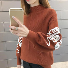 Load image into Gallery viewer, Neploe Sweater Women Korean Pull Femme Hiver Jumper Crochet Puff Sleeve Pullover Sueter Mujer Turtleneck Knitted Sweaters 36816