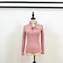 Load image into Gallery viewer, Winter Sweater Women 2018 Slim Knitted Sweater Female Flare Long Sleeve Autumn Sweater Jumper Lace Up Womens Pullovers Sweaters
