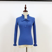 Load image into Gallery viewer, Winter Sweater Women 2018 Slim Knitted Sweater Female Flare Long Sleeve Autumn Sweater Jumper Lace Up Womens Pullovers Sweaters