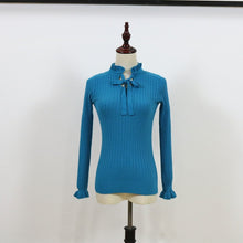 Load image into Gallery viewer, Winter Sweater Women 2018 Slim Knitted Sweater Female Flare Long Sleeve Autumn Sweater Jumper Lace Up Womens Pullovers Sweaters