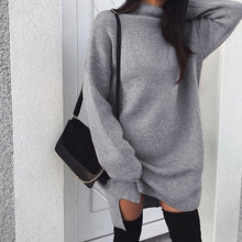 Load image into Gallery viewer, Autumn Winter Turtleneck Sweater Women Pullover Warm Sweater Female Pure Color Basic Long Sweater Elegant Knit Outwear 6Q2125