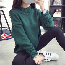 Load image into Gallery viewer, Fashion Women Sweaters and Pullovers Sueter Mujer Turtleneck Solid Slim Sexy Elastic Women Tops Knit Pullovers