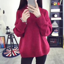 Load image into Gallery viewer, Fashion Women Sweaters and Pullovers Sueter Mujer Turtleneck Solid Slim Sexy Elastic Women Tops Knit Pullovers