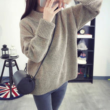 Load image into Gallery viewer, Fashion Women Sweaters and Pullovers Sueter Mujer Turtleneck Solid Slim Sexy Elastic Women Tops Knit Pullovers
