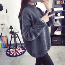 Load image into Gallery viewer, Fashion Women Sweaters and Pullovers Sueter Mujer Turtleneck Solid Slim Sexy Elastic Women Tops Knit Pullovers