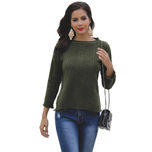 Load image into Gallery viewer, Winter Sweaters Women Fashion Pullover Long Sleeve Knitted Cotton Lightweight Sweater Women
