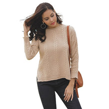 Load image into Gallery viewer, Winter Sweaters Women Fashion Pullover Long Sleeve Knitted Cotton Lightweight Sweater Women